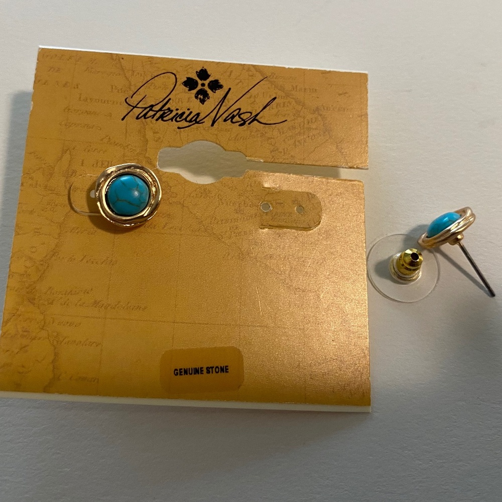 Patricia Nash Turquoise Earrings - Picture 4 of 5